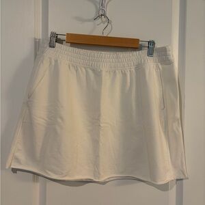 Offline by aerie White Athletic Skirt with Elastic Waistband